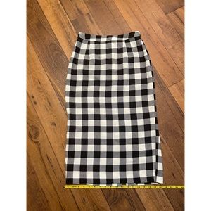 Buffalo Check pencil skirt